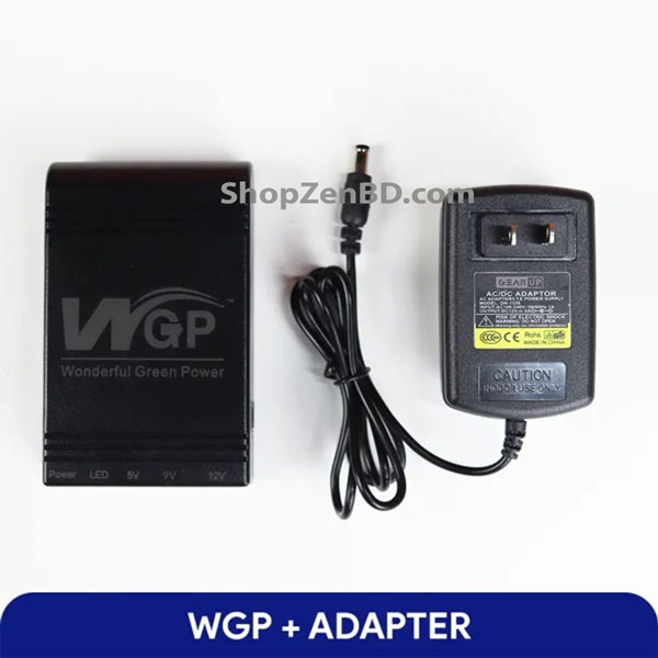 WGP mini UPS 5/9/12V (10400mAh) + GearUP 12V/3A Adapter